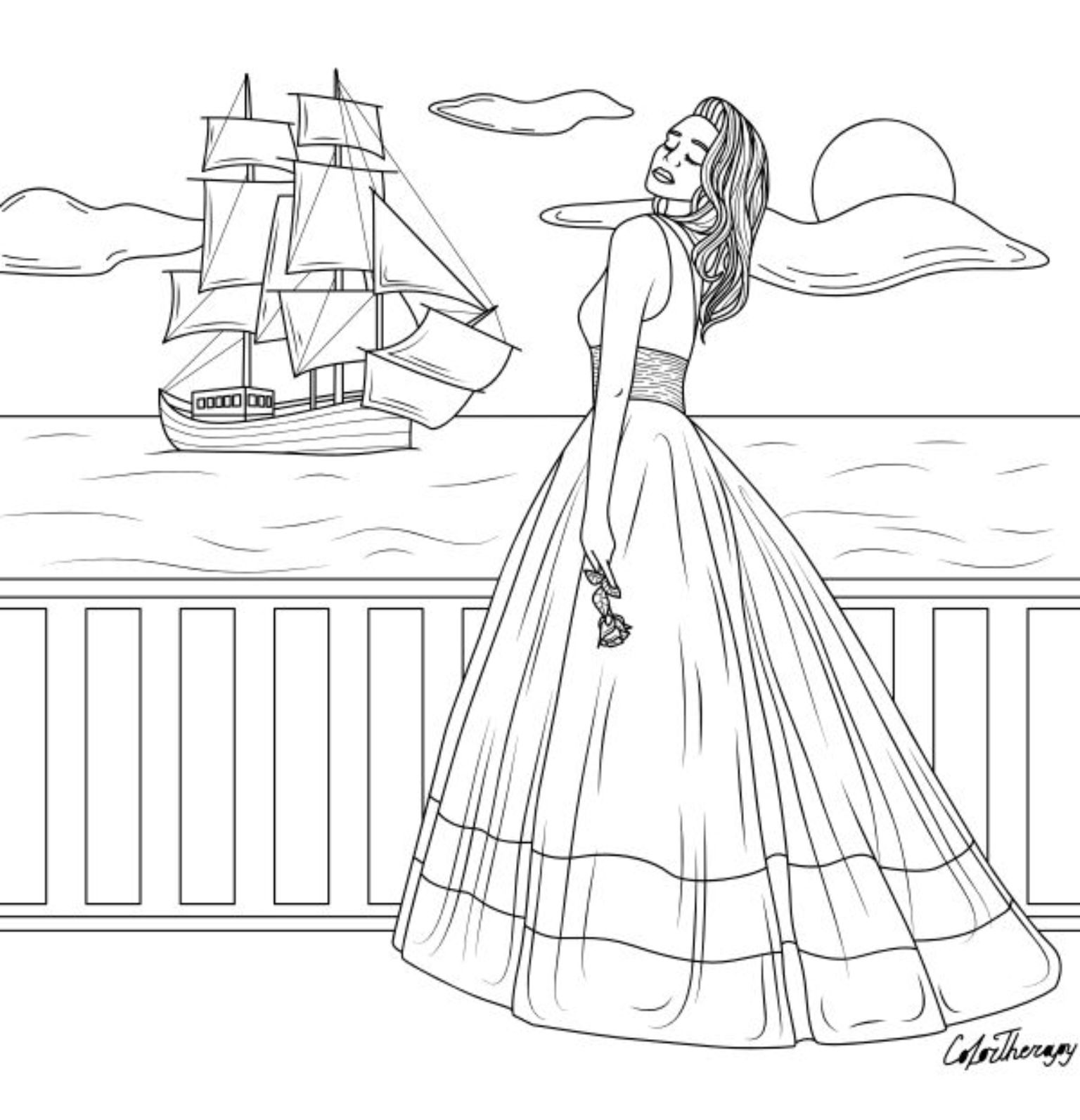 desenho de moda, para colorir, livro de desenhos, desenhos para colorir, roupas, croqui