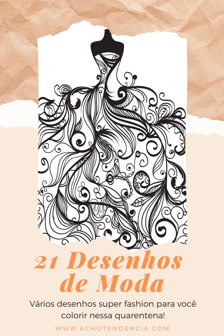 desenho de moda, para colorir, livro de desenhos, desenhos para colorir, roupas, croqui