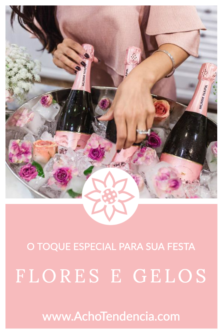 gelo, flores, rosas, decoração, casamento, champagne, como fazer, ideias, diy